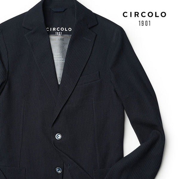 CIRCOLO1901 チルコロ ジャケット ジャージージャケット 春夏 シャドウストライプ サマーウール