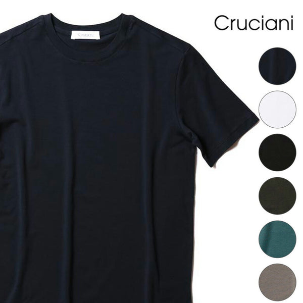 CRUCIANI Tシャツ クルーネック 春夏 メンズ CUJOS.G30PV/CUJOSB.G30 イタリア製 44/46/48/50/52
