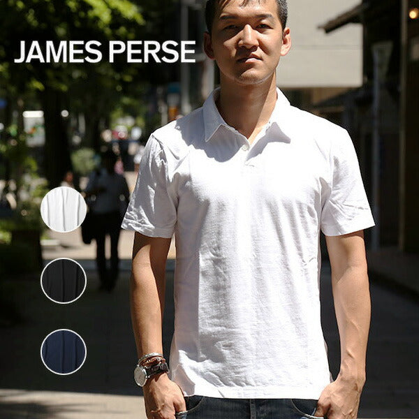 JAMES PERSE ジェームスパース メンズ ポロシャツ 半袖 コットン MSX3337