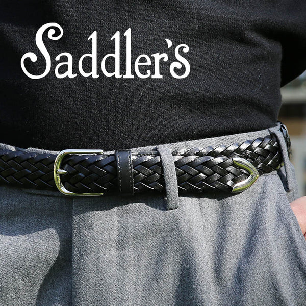 Saddler's サドラーズ メッシュ ベルト 2.5cm 3cm 3.5cm 本革