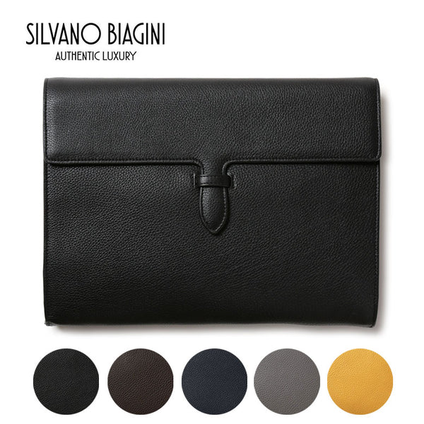 Silvano Biagini シルヴァーノ ヴィアジーニ クラッチバッグ シボレザー メンズイタリア製 鞄