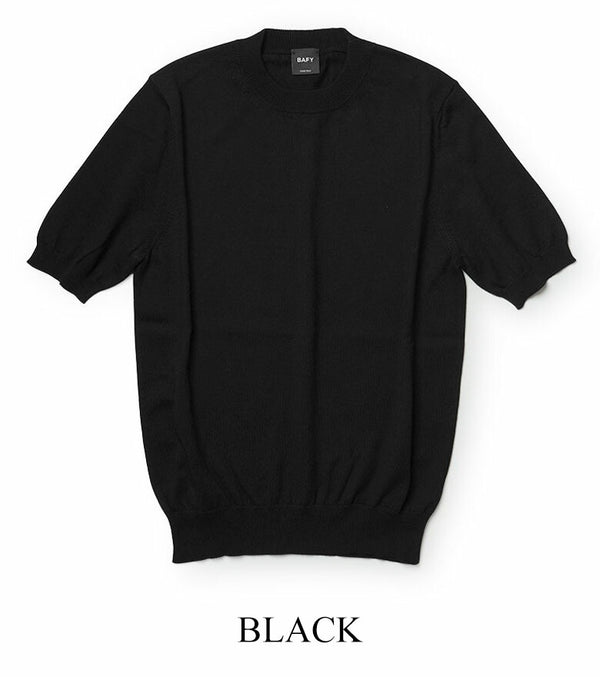 BAFY バフィー ニット ニットTシャツ 春夏 クルーネック 半袖 サマーニット