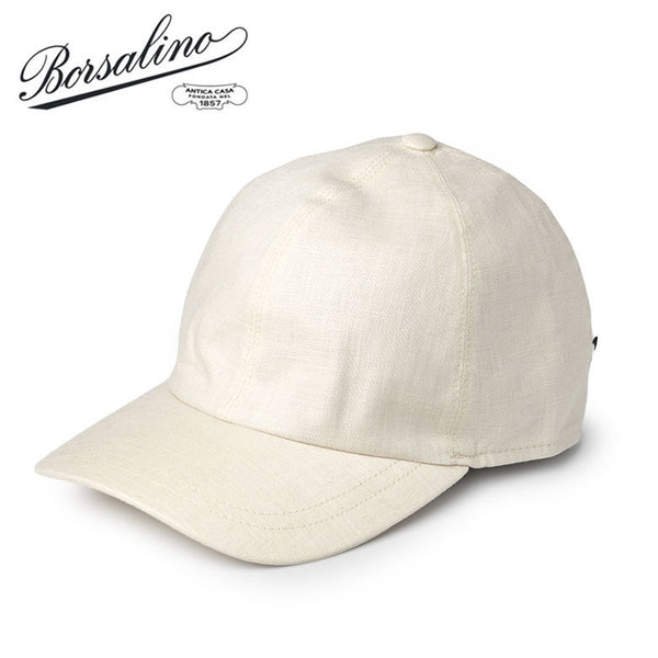 BORSALINO ボルサリーノ キャップ リネン 春夏 ベースボールキャップ 麻