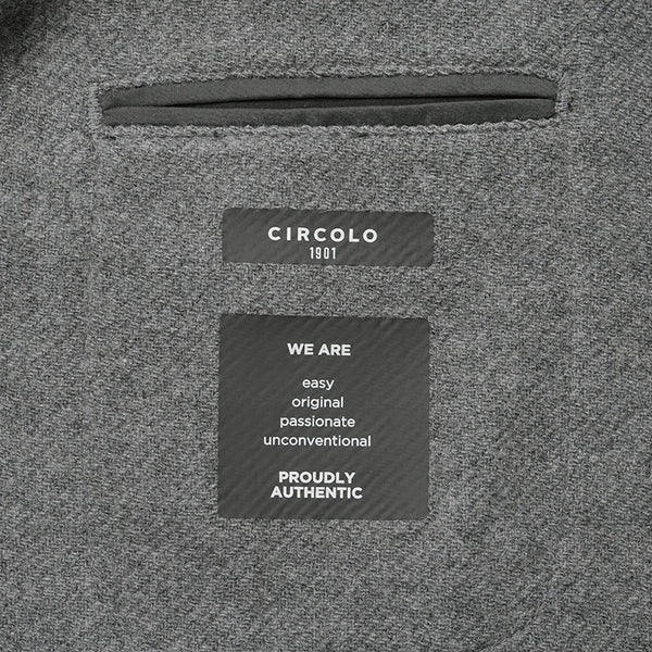 CIRCOLO1901 チルコロ ジャケット ウールカシミヤ 2024AW 秋冬 カルゼ ソリッド