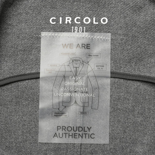 CIRCOLO1901 チルコロ ジャケット ウールカシミヤ 2024AW 秋冬 カルゼ ソリッド