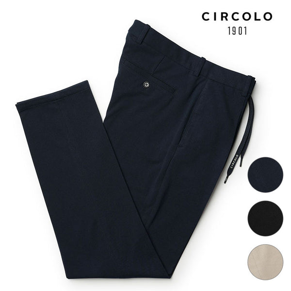 【裾直し100円】CIRCOLO1901 チルコロ パンツ 春夏 セットアップ対応 ピケ 鹿の子