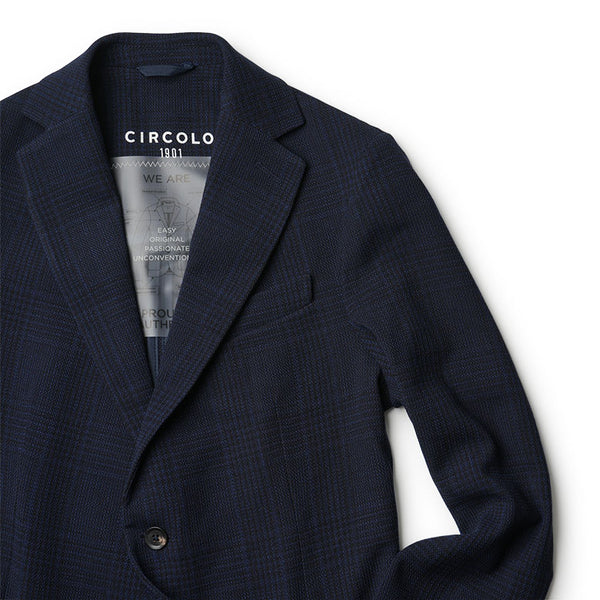 CIRCOLO1901 チルコロ ジャケット グレンチェック 2024AW 秋冬 ウール ストレッチ