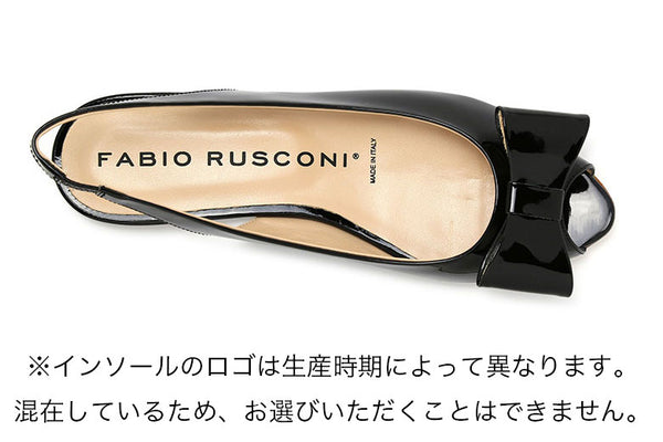 FABIO RUSCONI ファビオルスコーニ サンダル パンプス リボン S-4139 パテント