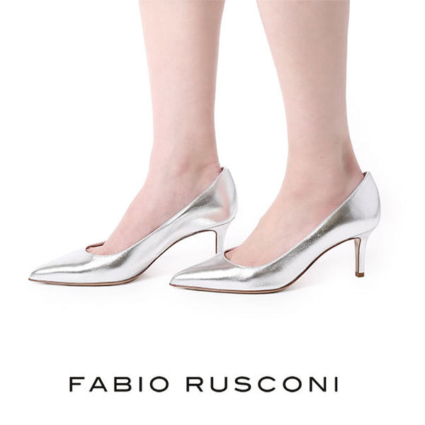 FABIO RUSCONI ファビオルスコーニ パンプス シルバーMILLY パンプス ファビオ ルスコーニ