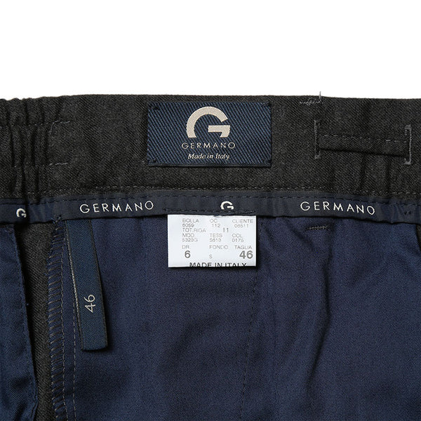 【裾直し100円】GERMANO ジェルマーノ パンツ トラベルパンツ フランネル 2024AW 秋冬 スリムフィット