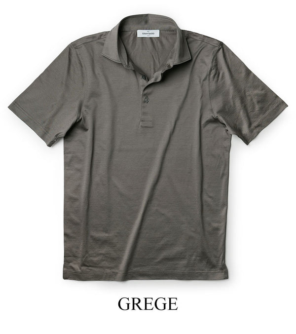 GRAN SASSO グランサッソ ポロシャツ スムースコットン 2024SS スキッパー Tシャツ