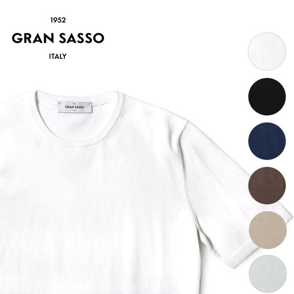 GRAN SASSO グランサッソ ニット Tシャツ 半袖 春夏