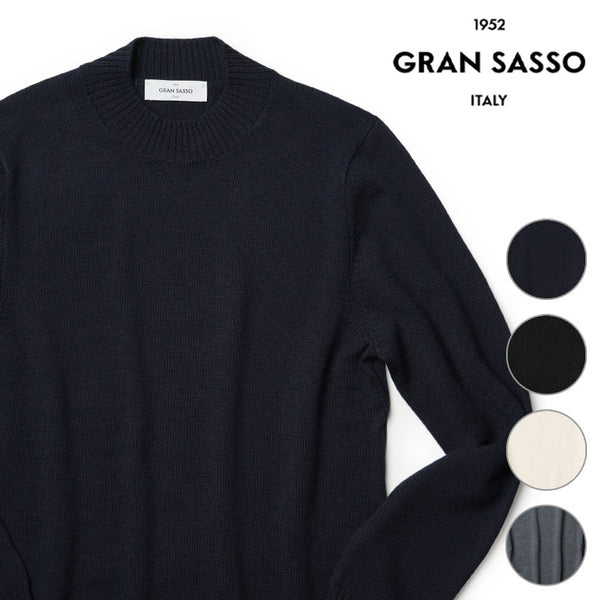 GRAN SASSO グランサッソ ニット モックネック ハイゲージ 2024AW 秋冬