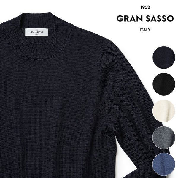 GRAN SASSO グランサッソ ニット モックネック ハイゲージ 2024AW 秋冬