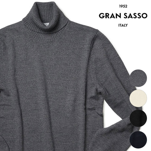 GRAN SASSO グランサッソ ニット タートルネック ハイゲージ 2024AW 秋冬