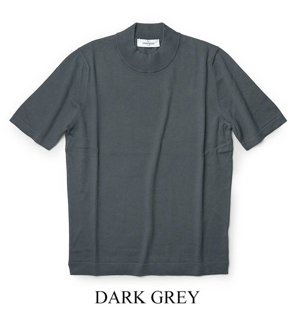 GRAN SASSO グランサッソ ニット Tシャツ モックネック 半袖