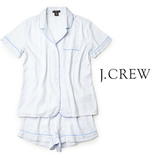 J.CREW パジャマ レディース 半袖 ショートパンツ シャツ 短パン 夏