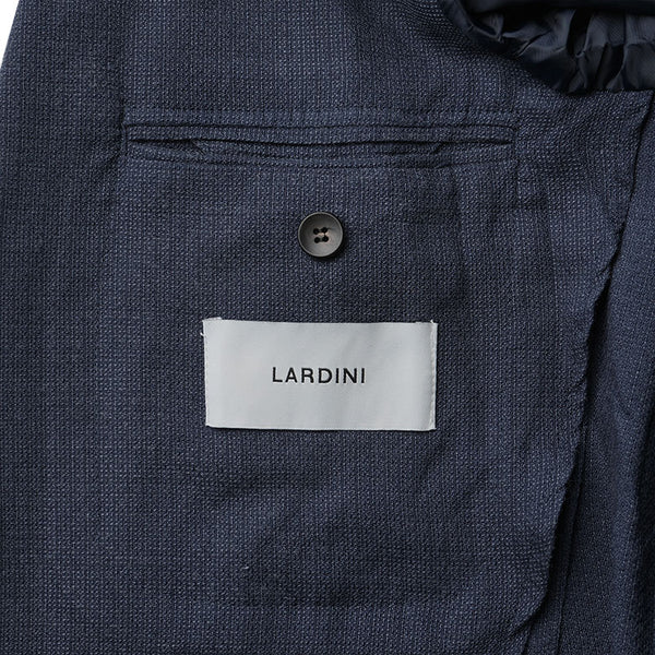 LARDINI ラルディーニ ジャケット ウール シルク シャドウストライプ 製品染め