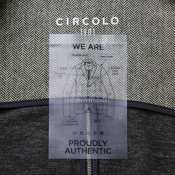 CIRCOLO1901 チルコロ ジャージージャケット ヘリンボーン 2022AW