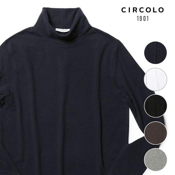 CIRCOLO1901 チルコロ カットソー タートルネック ハイネック 秋冬 長袖