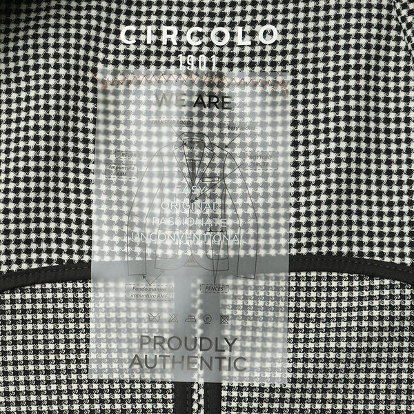 CIRCOLO1901 チルコロ ジャケット ダブル 千鳥格子 春夏 サマーウール
