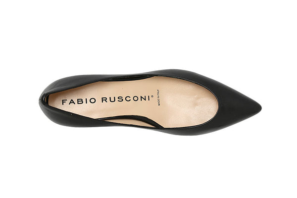 FABIO RUSCONI ファビオルスコーニ パンプス チャンキーヒール ヒール高さ3cm S-5435 ポインテッドトゥ