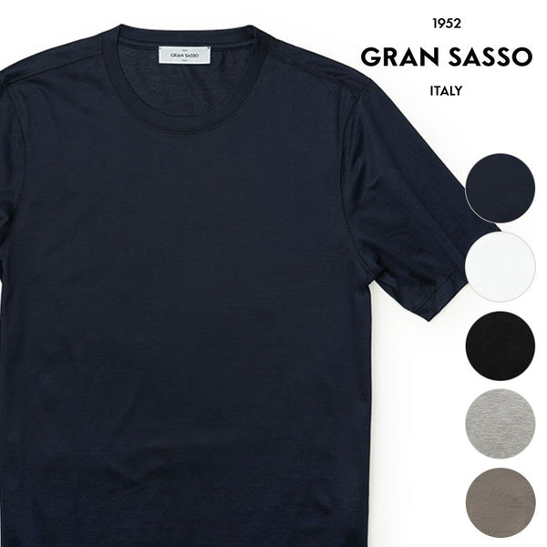 GRAN SASSO グランサッソ Tシャツ クルーネック 春夏 コットン