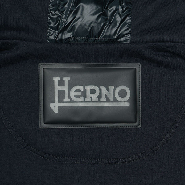 HERNO ベスト ジレ ダウン フードベスト フーデッド スウェット