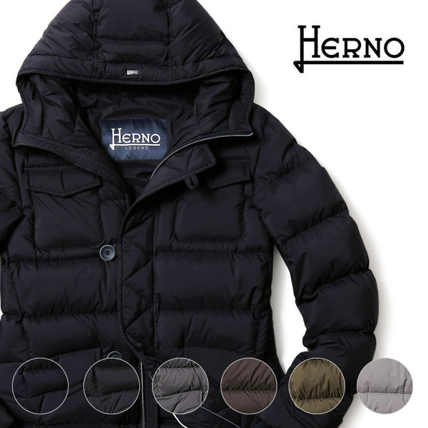 HERNO ヘルノ ダウン メンズ ダウンジャケット 2023AW ミドル丈 軽量