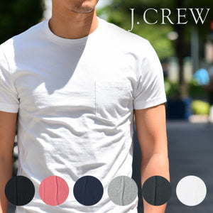 J.CREW メンズ ポケット Tシャツ クルーネック 半袖 ジェークルー Jクルー