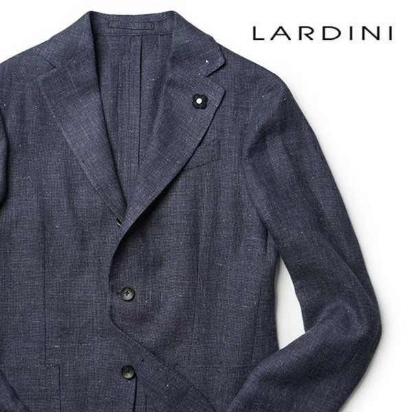 LARDINI ジャケット ホップサック 春夏 秋冬 オールシーズン ウール