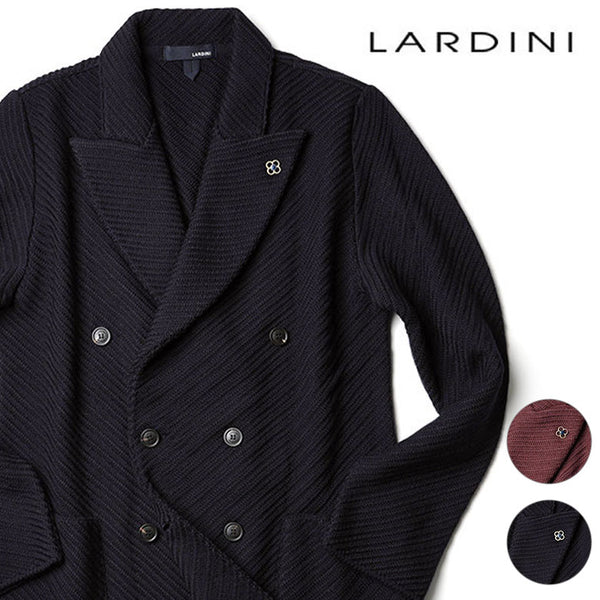 LARDINI ニットジャケット ダブル ウール ラルディーニ