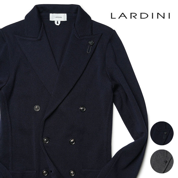 LARDINI ラルディーニ ニットジャケット ウール ダブル 秋冬 ジャケット