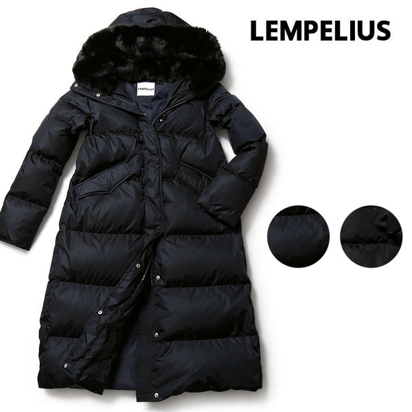 【153200円→76600円】LEMPELIUS ダウン レディース ダウンコート フレアコート ロングコート フーディー フード 【返品送料無料】