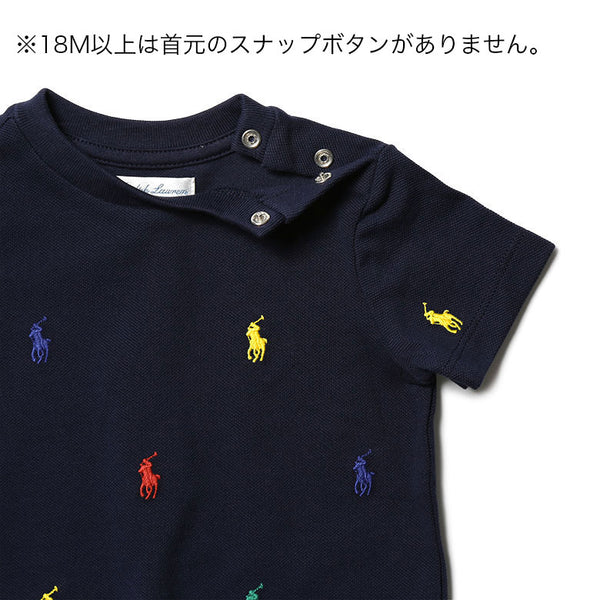 POLO RALPH LAUREN ラルフローレン ベビー Tシャツ 鹿の子 マルチカラー