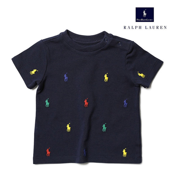 POLO RALPH LAUREN ラルフローレン ベビー Tシャツ 鹿の子 マルチカラー