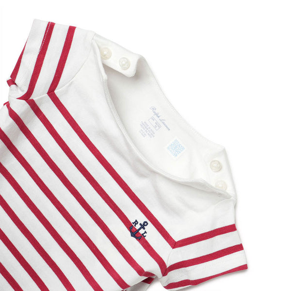 POLO RALPH LAUREN ラルフローレン ベビードレス ロンパース カバーオール 半袖