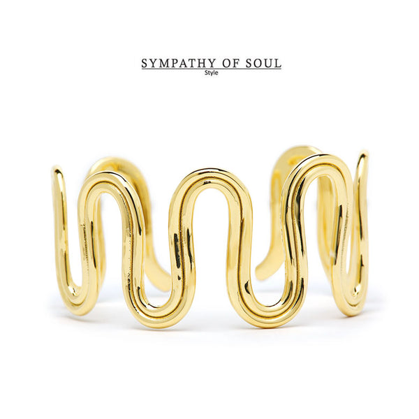 【57200円→40040円】SYMPATHY OF SOUL バングル ブレスレット ゴールド 18K 18金